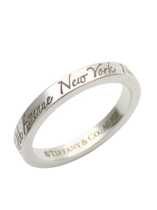 Tiffany & Co. Jewelry - Tiffany & Co Ring Notes Narrow New York Silver Standard